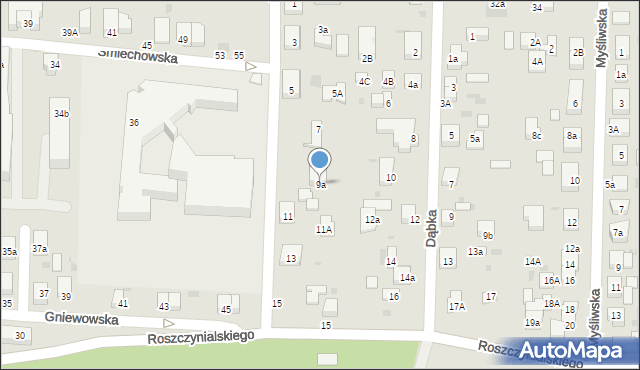 Wejherowo, Wysoka, 9a, mapa Wejherowo