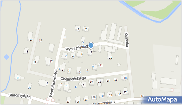 Wejherowo, Wyspiańskiego Stanisława, 8, mapa Wejherowo