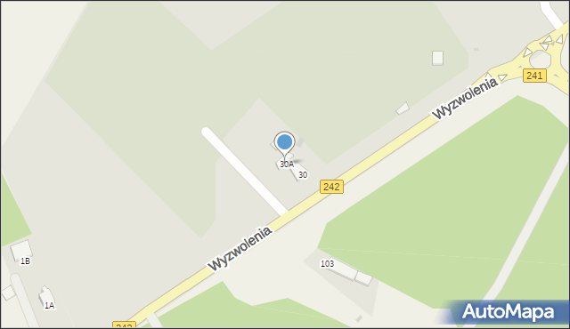 Więcbork, Wyzwolenia, 30A, mapa Więcbork