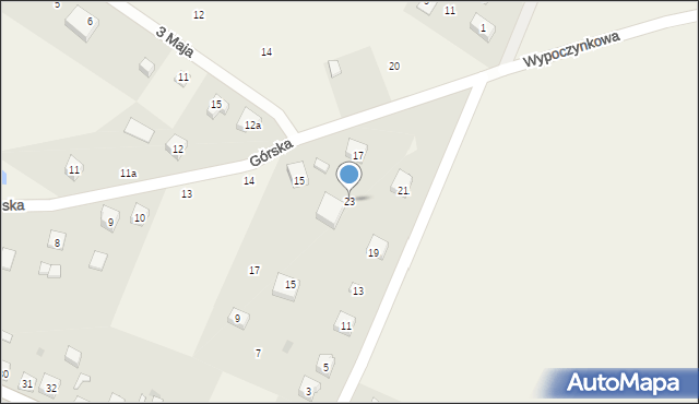 Wiele, Wyszyńskiego Stefana, ks. prym. kard., 23, mapa Wiele