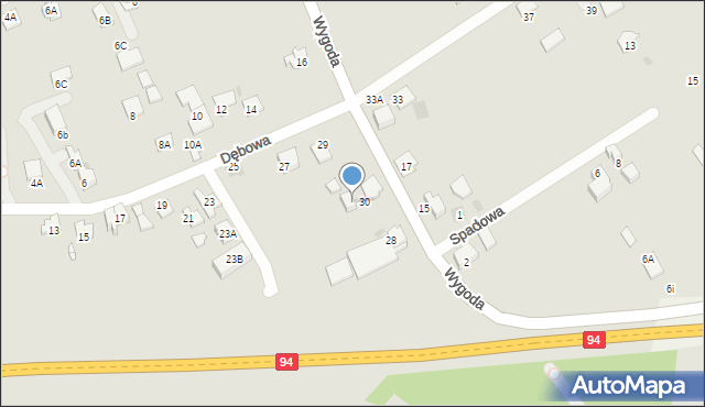 Wieliczka, Wygoda, 30A, mapa Wieliczka