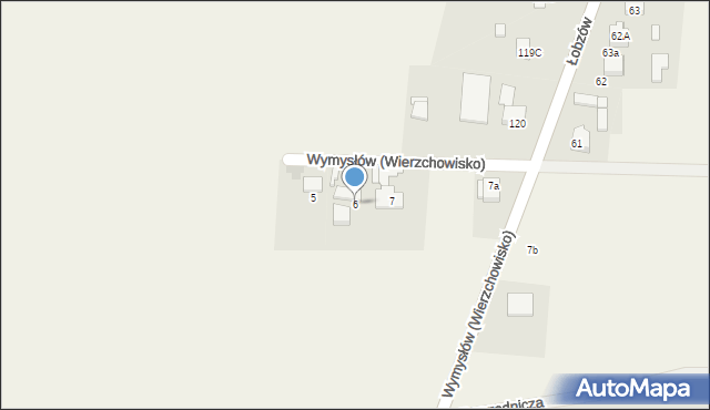 Wierzchowisko, Wymysłów (Wierzchowisko), 6, mapa Wierzchowisko