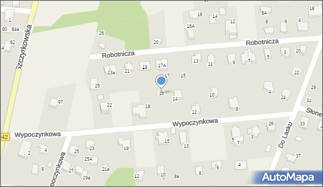 Wilkowice, Wypoczynkowa, 16, mapa Wilkowice