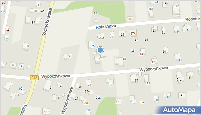 Wilkowice, Wypoczynkowa, 22, mapa Wilkowice