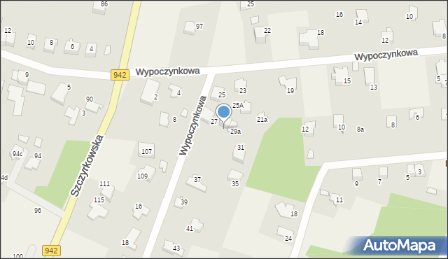 Wilkowice, Wypoczynkowa, 27A, mapa Wilkowice