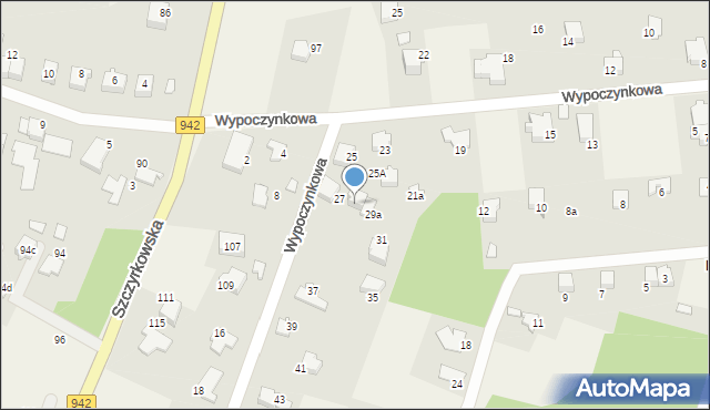 Wilkowice, Wypoczynkowa, 29, mapa Wilkowice