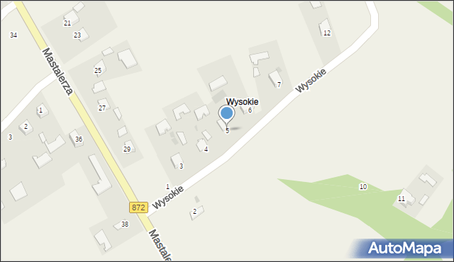 Wola Baranowska, Wysokie, 5, mapa Wola Baranowska