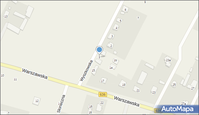 Wola Rasztowska, Wyszkowska, 1, mapa Wola Rasztowska