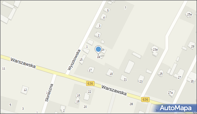 Wola Rasztowska, Wyszkowska, 1a, mapa Wola Rasztowska