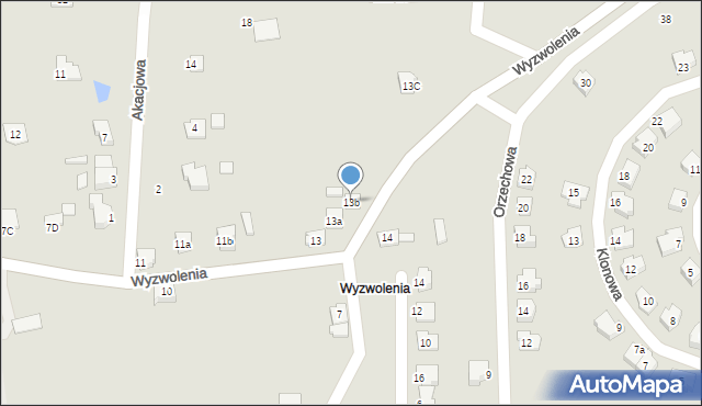 Wolbrom, Wyzwolenia, 13b, mapa Wolbrom