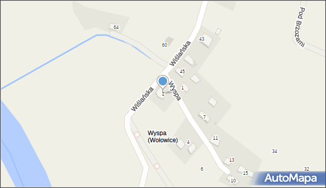 Wołowice, Wyspa, 2, mapa Wołowice