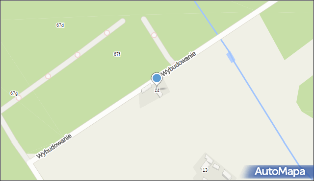 Wrzeszczyna, Wybudowanie, 14, mapa Wrzeszczyna