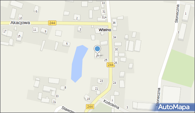 Wtelno, Wyczółkowskiego Leona, 27, mapa Wtelno