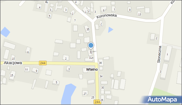 Wtelno, Wyczółkowskiego Leona, 31, mapa Wtelno