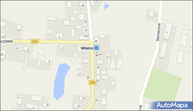 Wtelno, Wyczółkowskiego Leona, 34, mapa Wtelno