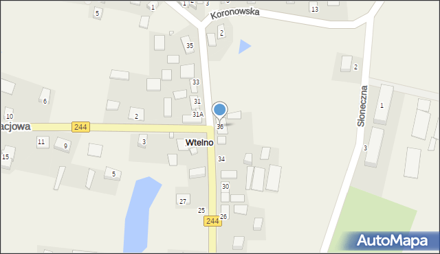 Wtelno, Wyczółkowskiego Leona, 36, mapa Wtelno