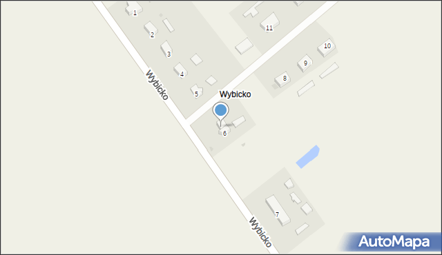 Wybicko, Wybicko, 6a, mapa Wybicko