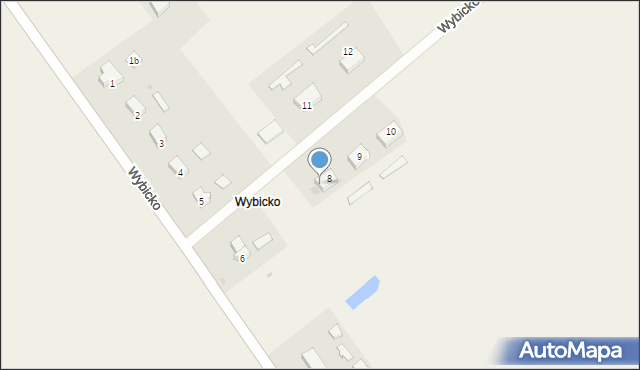 Wybicko, Wybicko, 8a, mapa Wybicko