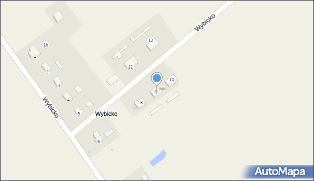 Wybicko, Wybicko, 9a, mapa Wybicko