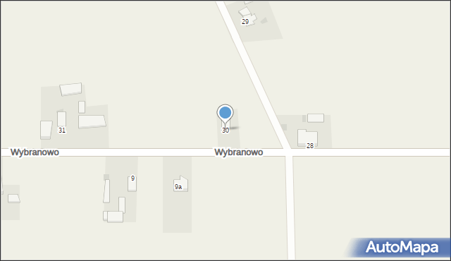 Wybranowo, Wybranowo, 30, mapa Wybranowo