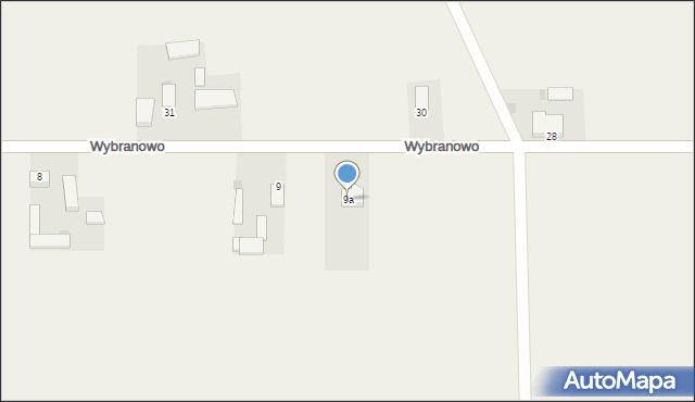 Wybranowo, Wybranowo, 9a, mapa Wybranowo