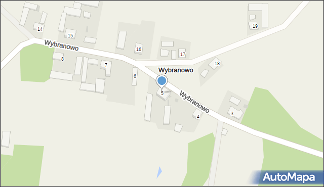 Wybranowo, Wybranowo, 5, mapa Wybranowo