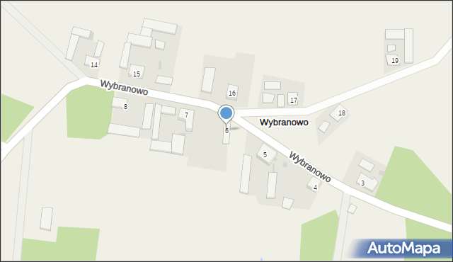 Wybranowo, Wybranowo, 6, mapa Wybranowo