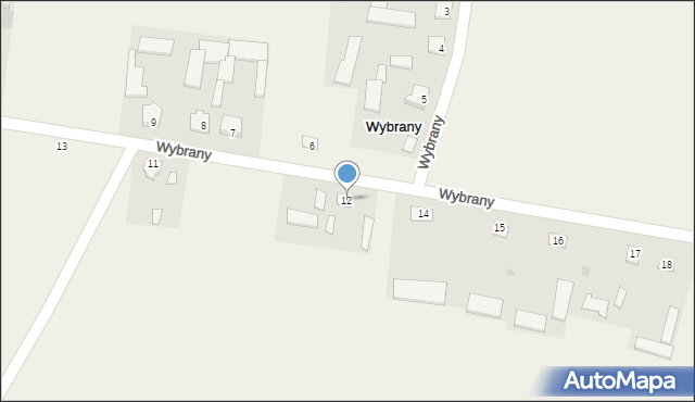 Wybrany, Wybrany, 12, mapa Wybrany