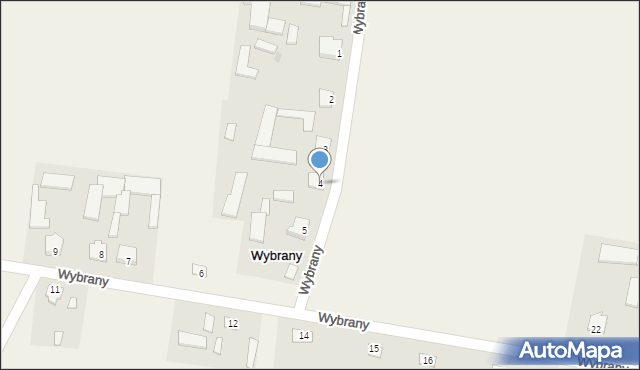 Wybrany, Wybrany, 4, mapa Wybrany