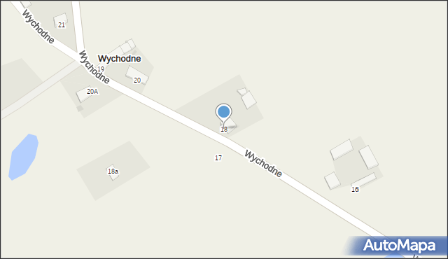 Wychodne, Wychodne, 18, mapa Wychodne