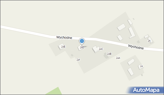 Wychodne, Wychodne, 24D, mapa Wychodne