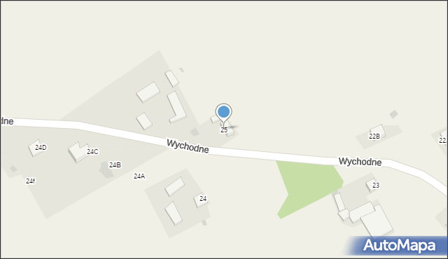 Wychodne, Wychodne, 25, mapa Wychodne