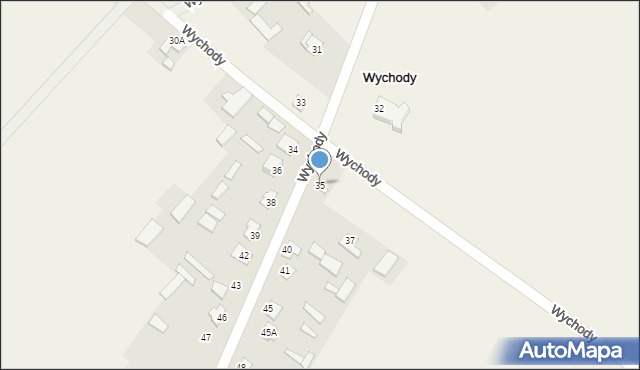 Wychody, Wychody, 35, mapa Wychody