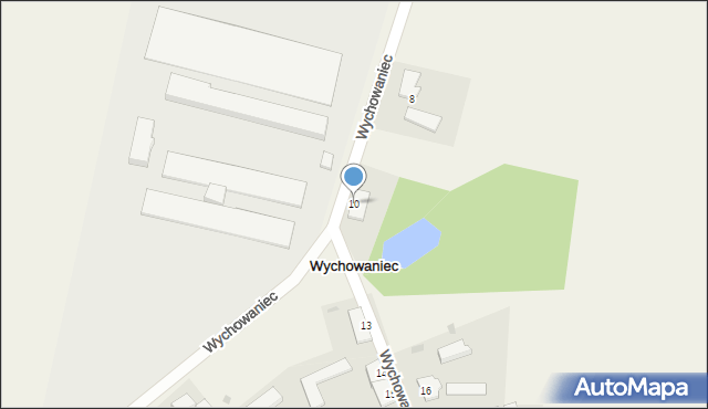 Wychowaniec, Wychowaniec, 10, mapa Wychowaniec