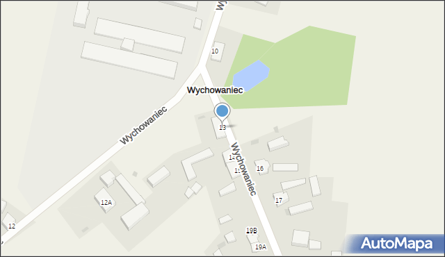 Wychowaniec, Wychowaniec, 13, mapa Wychowaniec