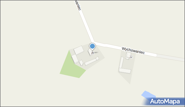 Wychowaniec, Wychowaniec, 20, mapa Wychowaniec