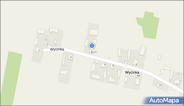 Wycinka, Wycinka, 5, mapa Wycinka