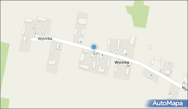 Wycinka, Wycinka, 6, mapa Wycinka