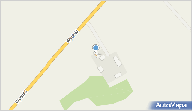 Wycinki, Wycinki, 5, mapa Wycinki