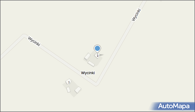 Wycinki, Wycinki, 4, mapa Wycinki