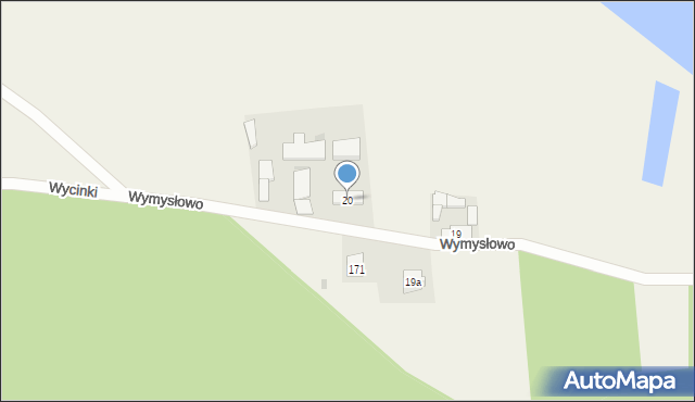 Wycinki, Wycinki, 20, mapa Wycinki