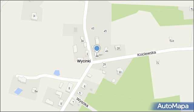 Wycinki, Wycinki, 4a, mapa Wycinki