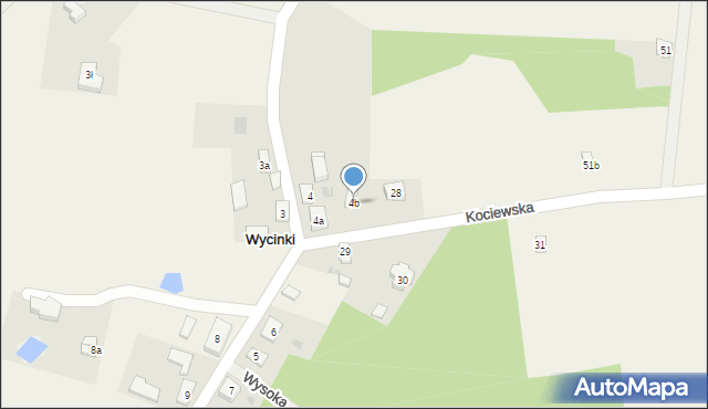 Wycinki, Wycinki, 4b, mapa Wycinki