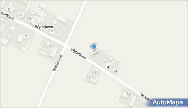 Wycisłowo, Wycisłowo, 33, mapa Wycisłowo