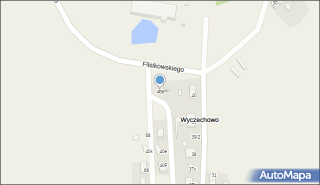 Wyczechowo, Wyczechowo, 40b, mapa Wyczechowo