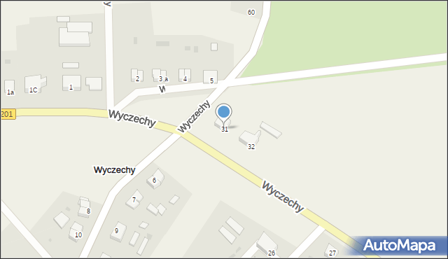 Wyczechy, Wyczechy, 31, mapa Wyczechy