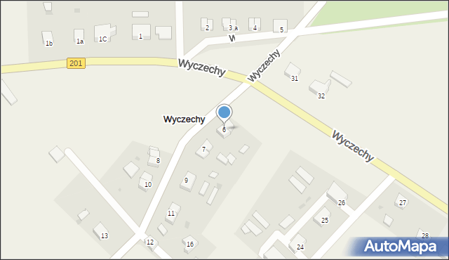 Wyczechy, Wyczechy, 6, mapa Wyczechy