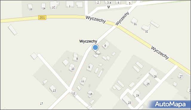 Wyczechy, Wyczechy, 7a, mapa Wyczechy