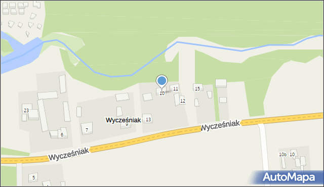 Wycześniak, Wycześniak, 10, mapa Wycześniak