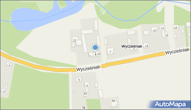 Wycześniak, Wycześniak, 6, mapa Wycześniak